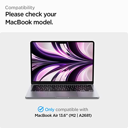 Spigen Thin Fit Laptop Case Compatible with MacBook Air 13 inches M5 (2026), M4 (2025), M3 (2024) A3114, M2(2022) A2681 - Crystal Clear - Image 2