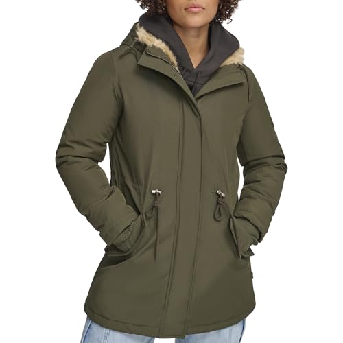 Levi's Women's Faux Fur Lined Hooded Parka Jacket (Regular & Plus Sizes)