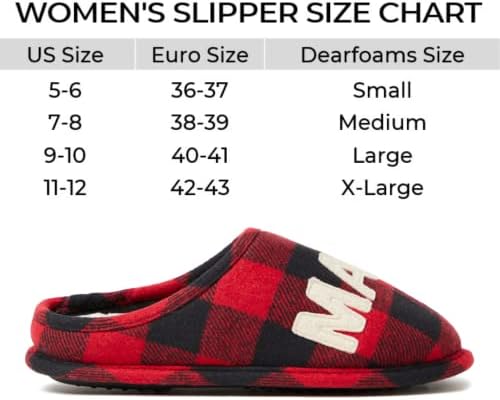 Dearfoams Women's Mama Bear 2021 Retired Colors Slipper, Red Mamá OSO, Medium | Image 4