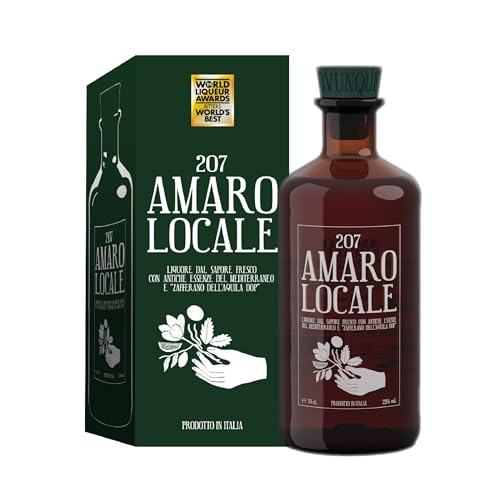 Profilo sensoriale: All’olfatto, 207 Amaro Locale si apre a sentori erbacei e freschi con toni agrumati. Al palato, si evolve in una esperienza gustativa che abbraccia i sentori dolci e profondi percepiti al naso per chiudersi in una nota balsamica.