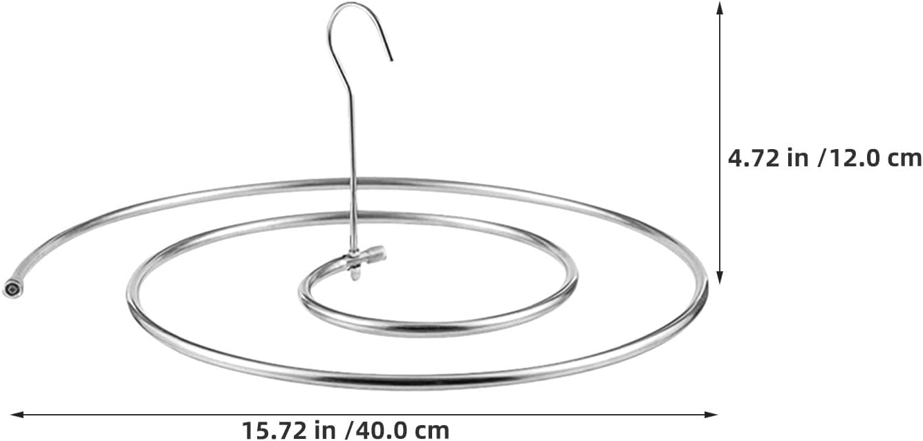 4pcs Spiral Bed Sheet Dryer Hanger: Round Drying Rack Stainless Steel for Blankets Towels Comforters - Spiral Drying Hanger for Balcony Living Room