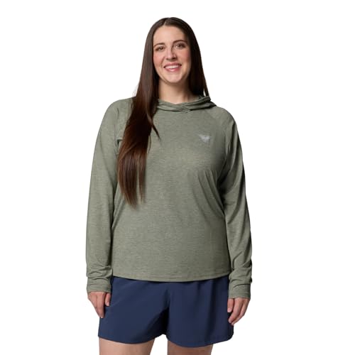 Columbia Women's PFG Uncharted Hoodie, Cypress Heather, XX-Large - image 6