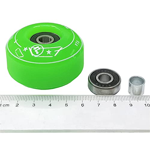 Image of FREEDARE Skateboard Wheels 52mm and Bearings, Spacers Installed 92A Street Wheels Skateboards Tricks(Pack of 4)