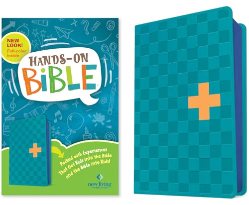 NLT Hands-On Bible for Kids, 3rd Edition (Blue Check Cross...
