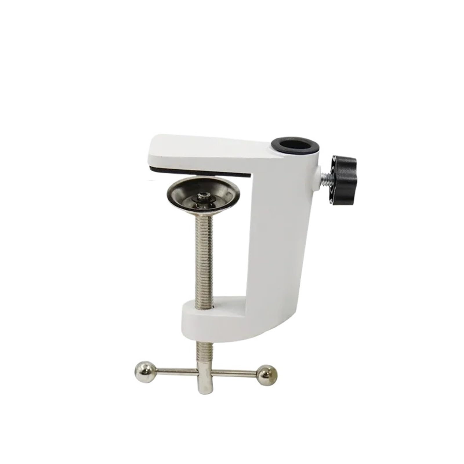 Zbnaeqfjlurt White 2Pcs Desktop Mount Clamp C-Shaped Clip For Microphone Suspension