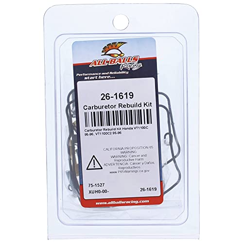 All Balls Racing New All Balls Carburetor Rebuild Kit 26-1619 for Honda VT 1100 C 1995 1996, VT 1100 C2 1995 1996,Multi by All Balls - Image 4