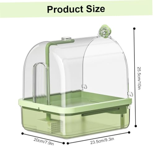 Baño para pájaros interior automático contra el estrés de los loros 7