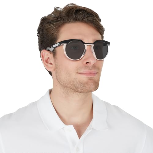 Image of Oakley Sunglasses for Men - OO9242 HSTN High-Bridge, Round Sunglasses PRIZM Lenses