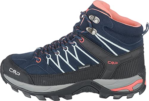 CMP Rigel Mid Trekking- & Wanderhalbschuhe Damen, Blau (B.Blue-Giada-Peach 92ad), 39 EU, 3Q12946