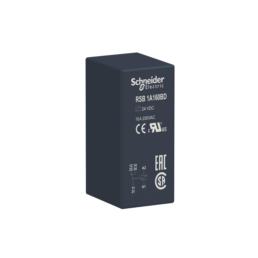 Schneider Electric Harmony Relay RSB – Printrelais, einpoliger Wechsler, 16 A, Spule 24 V DC