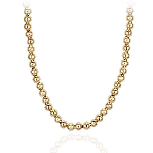 Anela 3mm Gold Filled Beaded Necklace with Extension, Great Gift Idea, Tarnish and Fade Free3