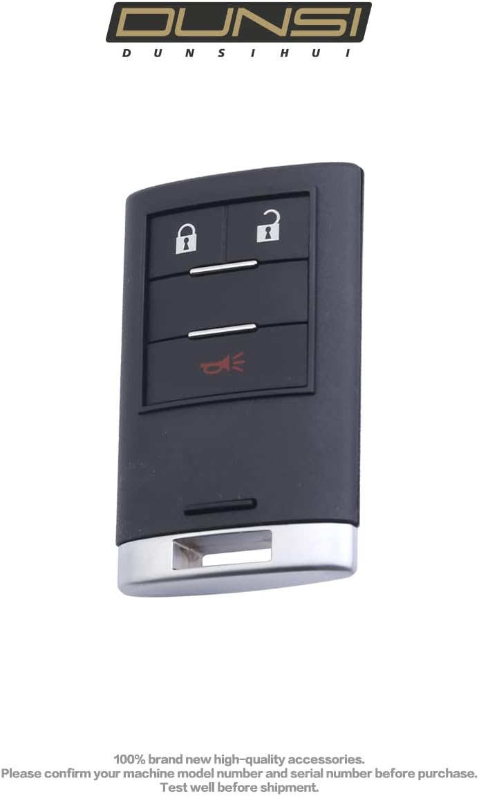 DUNSIHUI NBG009768T Car Key Fob Keyless 20984232 Control Entry Remote 315MHZ 3 Button Vehicles Replacement for 2010-2015 SRX Key Fob 22865378