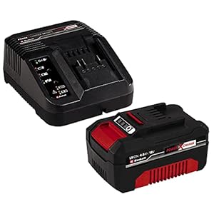 Original Einhell Starter Kit 4,0 Ah Akku und Ladegerät Power X-Change (Li-Ion, 18 V, 75 min Ladezeit, passend für alle Power X-Change Geräte) 1er Pack