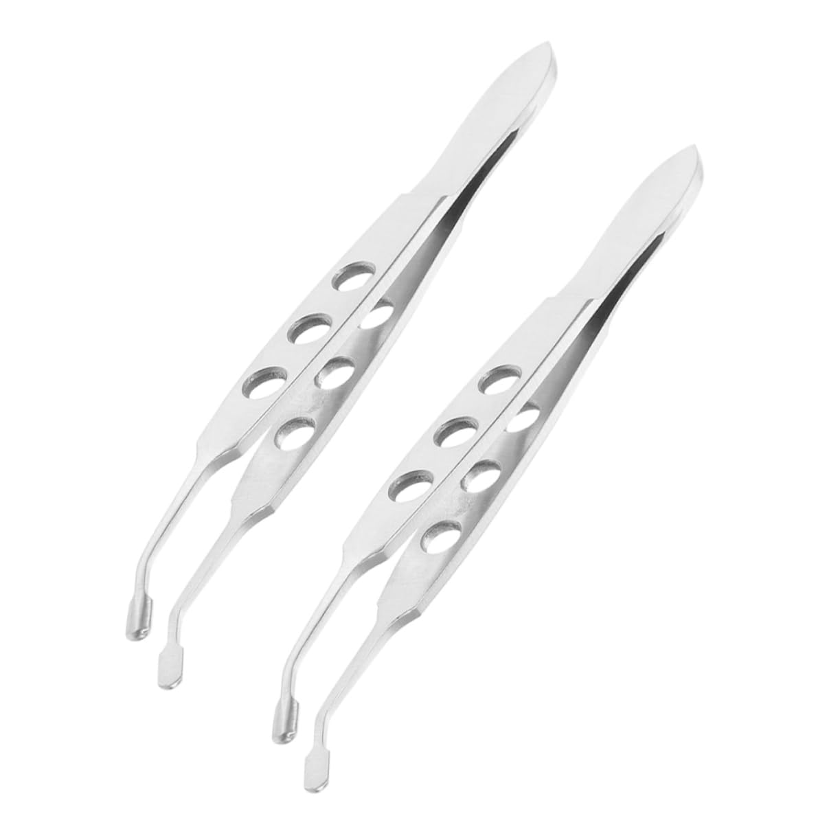 Pince à épiler Healvian en acier inoxydable pour massage des paupières et soin des yeux 2 pcs