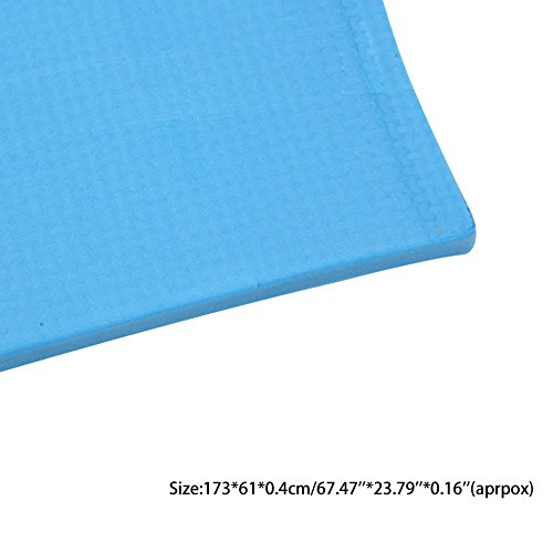 SCASTOE 4mm Thickness Yoga Mat Non-Slip Exercise Pad Health Lose Weight Fitness Durable (Blue) - Image 5