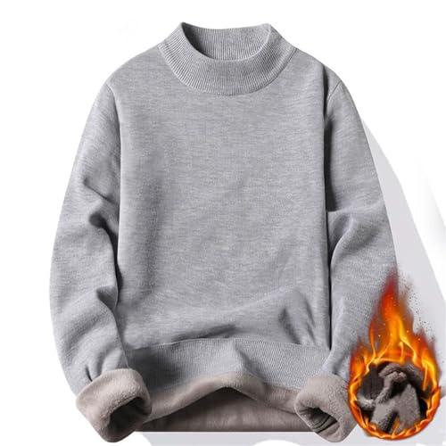 Pull col roulé slim fit pour hommes tops basiques décontractés automne hiver