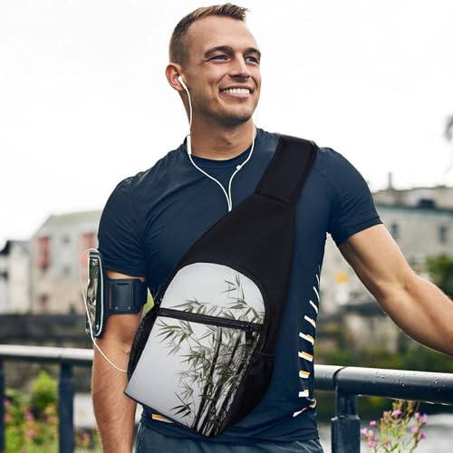 Mochila tipo sling bag urbana blanca para día y senderismo miniatura 3