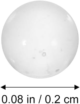 SOLUSTRE 2000Pcs Lab Boiling Stones Glass Boiling Beads Solid Round Clear Glass Ball Boiling Stones Mini Solid Clear Glass Sphere Glass Stone