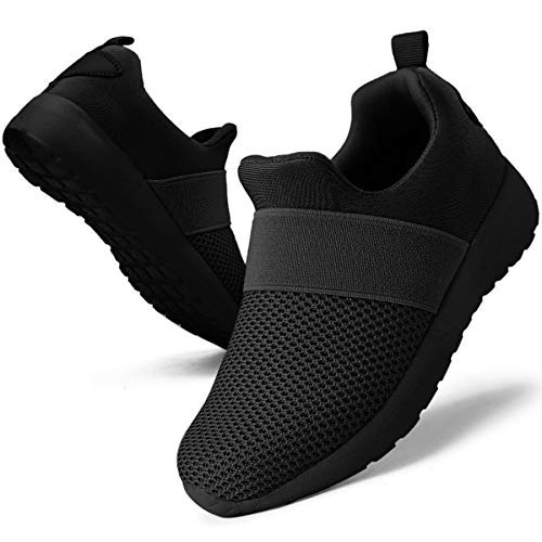 QIJGS Toddler/Little Kid Boys Girls Shoes Running Sneakers Athletic Tennis Walking Shoes-black-212