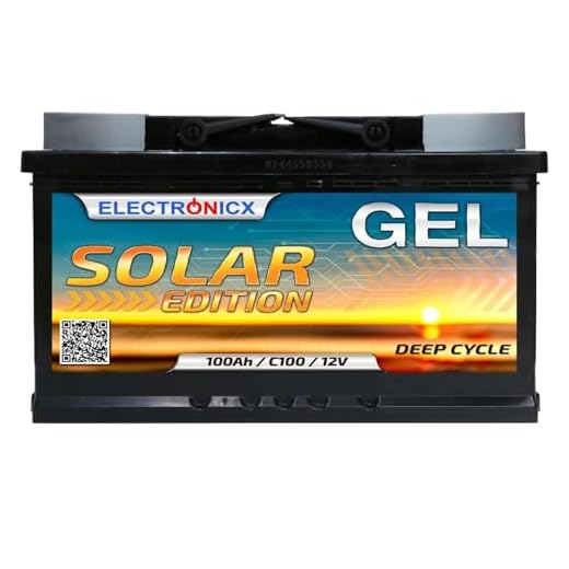 Solbatteri 12 V 100 Ah GEL batteri Electronicx Solar Edition solbatteri 12 V batteri 12 V solcellsbatterier försörjningsbatteri 12 V gel husvagn batteri husbil gelbatteri 12 v 100 Ah solbatteri