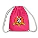 Spreadshirt Looney Tunes Bugs Bunny Logo Classic Turnbeutel, Fuchsia