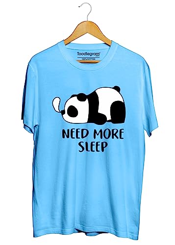Image of Toodlegram Men's Plus Size Graphic Printed Cotton T-Shirt Casual Round Neck Regular Fit