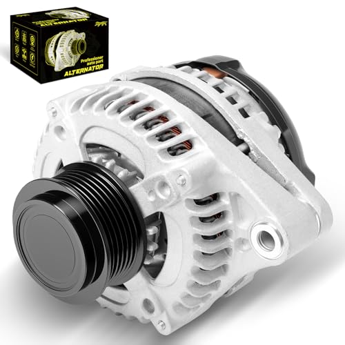 Oktiger Upgraded Alternator for Honda Odyssey 2011 2012 2013 Ex Ex-l Lx Touring Elite 3.5L Pilot 2012-2015 for Ridgeline 2012-2014 V6 12V 130A Clockwise 6-Groove Pulley OE 31100-RV0-A01 11573N