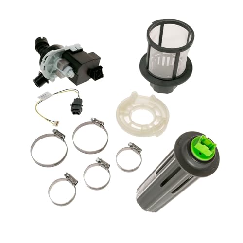 US-Based Supplier - WD19X25187 Drain Pump Kit Single Speed and Flood Switch Assembly WD21X10519 - Compatible With GE Appliances, Hotpoint, Haier Dishwasher - Replaces WD26X21254 4959824 AP6993956
