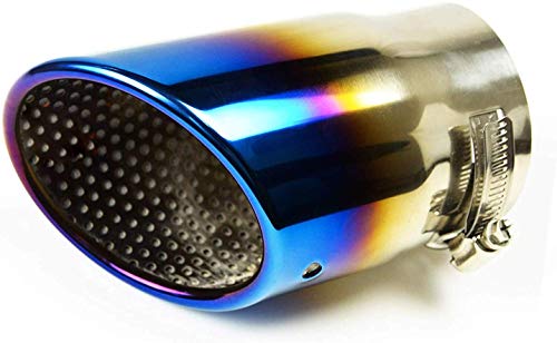 LAIEN マフラーカッター アクセラ ワゴン セダン スポーツ BM BY BL系 チタンカラー 外装 ドレスアップ ステンレス製 アクセサリー 1本