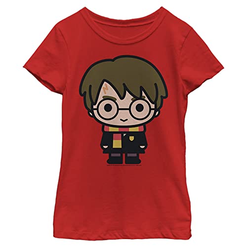T-shirt Harry Potter fille motif chibi mignon en coton à manches courtes