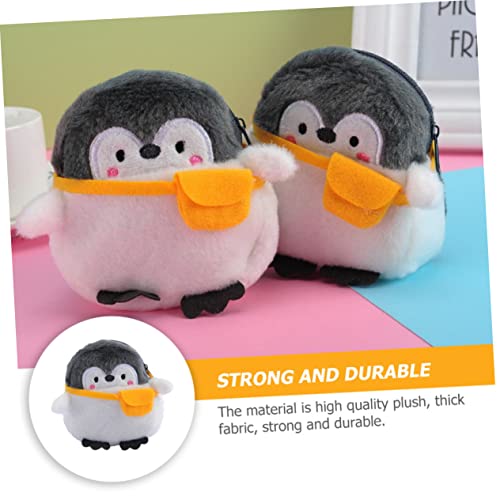 BESPORTBLE 2pcs Cute Penguin Coin Purse Change Holder Portable Wallet for Loose Change Adorable Animal Design Zipper for Boys and Girls and Adults3