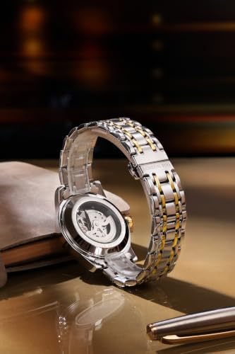 London Fog Richmond Collection Skeleton Dial:Gold,Strap:Multicolor - Image 5