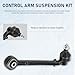10pc Front Lower Forward Rearward Control Arms Suspension Kit Fit for Chevrolet Camaro 2010 2011 2012 2013 2014 2015 with Tie Rods Sway Bars