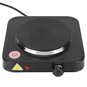 Electric Hot Stove, Non-Slip Heating Plate Even Heating 5 Gears Adjustable Electric Hot Plate 1000W Easy to Clean for Kitchen for Home