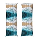 Large utilisation : la belle taie d'oreiller longue Ocean Waves de 50,8 x 137,2 cm est non seulement un souvenir parfait, mais aussi un cadeau de décoration d'intérieur, tel que Noël, un anniversaire, la Saint-Valentin, un ami, une fermeture éclair latérale invisible, sans l'oreiller, également un cadeau de décoration d'intérieur, tel que Noël, un anniversaire, la Saint-Valentin et un cadeau pour vos amis.