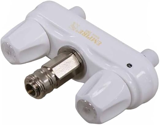 Empire Faucets RV Outside Shower Valve Kit - 4 Inch Quick Connect Valve and RV Outdoor Shower Faucet in White