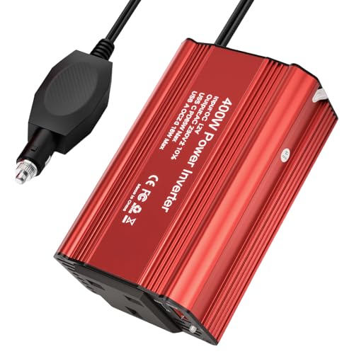 Onduleur de voiture 400W pour charger votre ordinateur en voyage