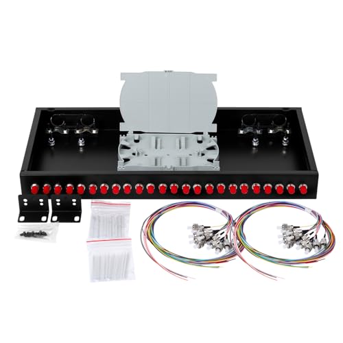 Boîtier de montage en rack pour organiser 24 fibres optiques FC-UPC monomode