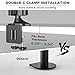 UPGRAVITY Triple Monitor Stand for Three Computer Screens up to 32”, Heavy Duty C-Clamp Base, Fully Adjustable Gas Spring 3 Monitor Desk Mount Arms Hold up to 30.9 lbs Each