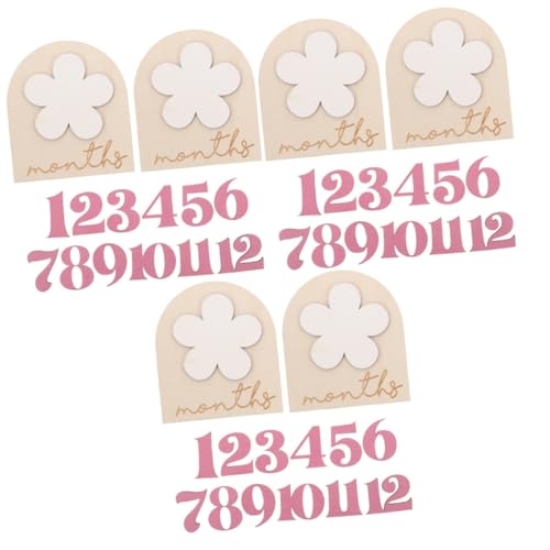 Accessoires de photographie bébé naissance en bois pour annonce