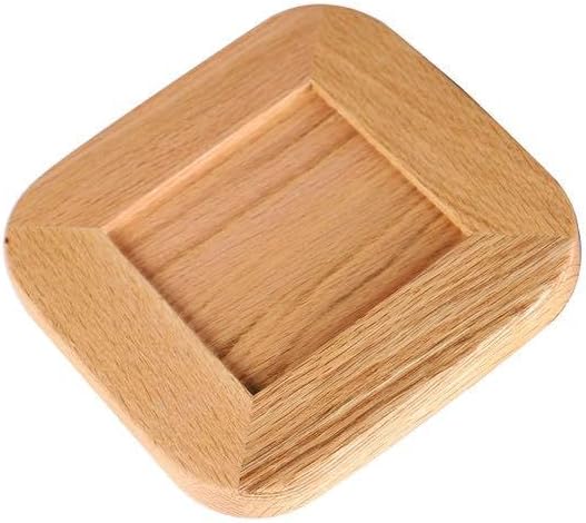 天然木と北欧柄タイルのおしゃれな鍋敷きD