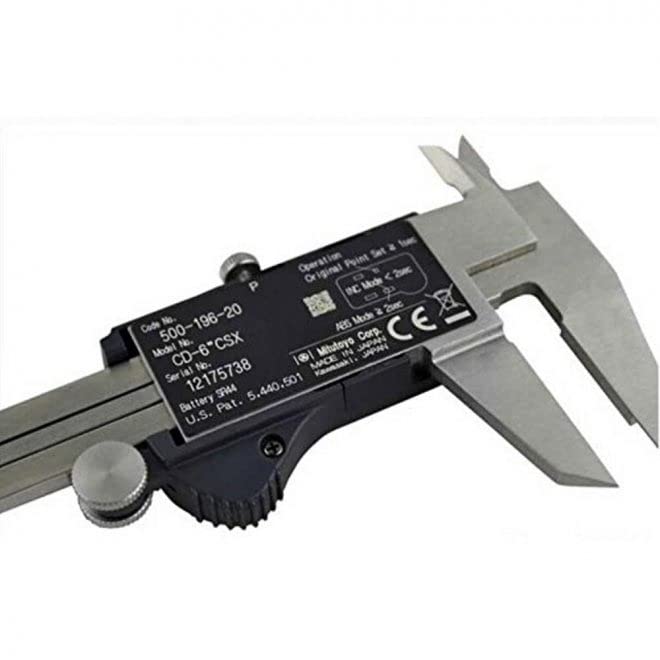 Calibrador absoluto Digimatic (rango: 0 a 150 mm) para talleres mecánicos, médicos, investigación y laboratorio | Modelo: Mitutoyo 500-196-20 Absoluto