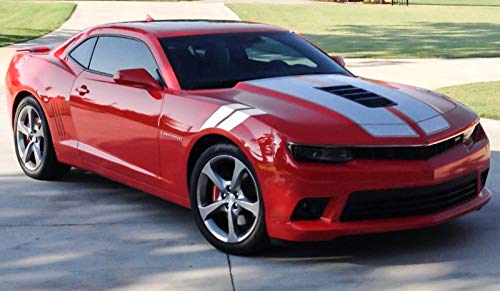 Image of x xotic tech Fender Stripes Hash Marks Vinyl Decal Universal Compatible with Car Truck Sticker Racing Stripe (White)