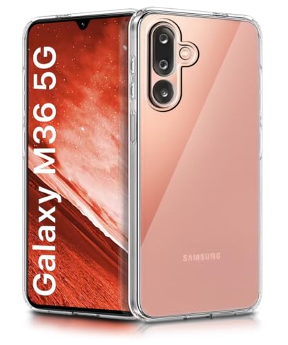 Image of COVERBLACK Flexible Rubber Case Back Cover Compatible for Samsung Galaxy F36 5G - Transparent
