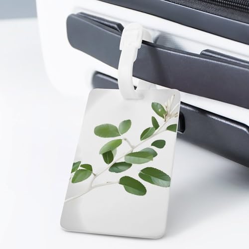Étiquettes à bagages White Natural Greenery pour vos escapades et sac à dos - 3