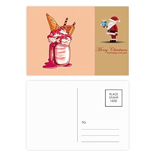 Cartes postales biscuits au chocolat et crème glacée pour vos tables de Noël