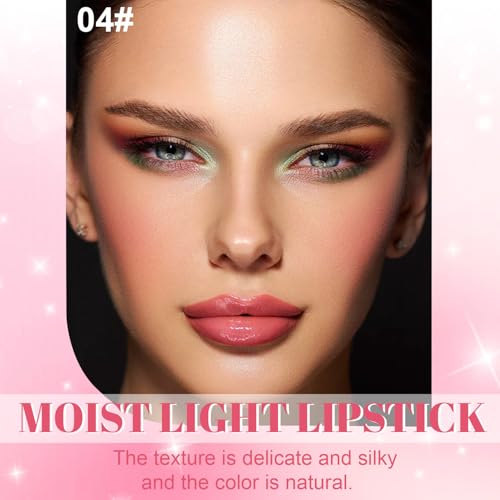 Image of WanTuoluo Honey Tinted Lip Stain Lip Gloss, Sheer Hydrating Lip Balm, Moisturizing Lip Color for All Skin Tones, Nourishing Lipstick with a Hint of Natural Black Cherry Tint (A04)