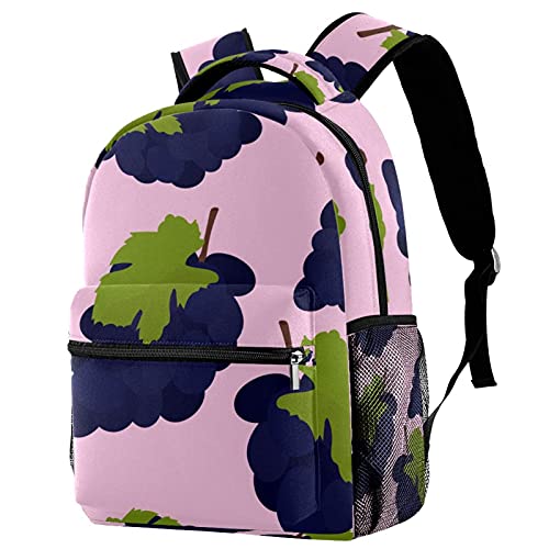 Sac à dos voyage raisin rose avec porte-bouteille pour enfant pratique