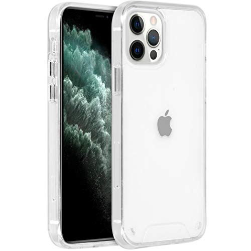 Accezz Funda para iPhone 12, iPhone 12 Pro  Xtreme Impact Back Cover  Carcasa rgida transparente [proteccin contra cadas de hasta 1,2 m, fina]