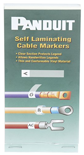 Preisvergleich Produktbild Panduit pscb-5y beschreibbarer Vinyl Draht Marker Buch, weiß